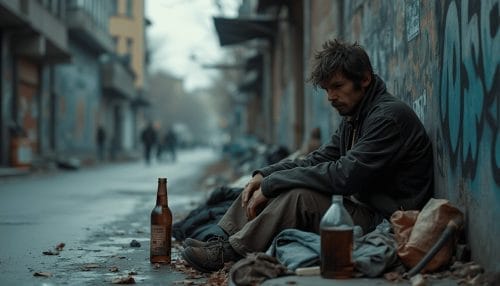 homeless person with alcohol addiction